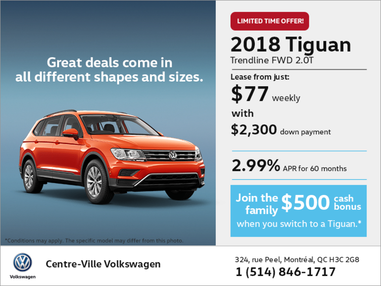 Get the 2018 Tiguan Today!