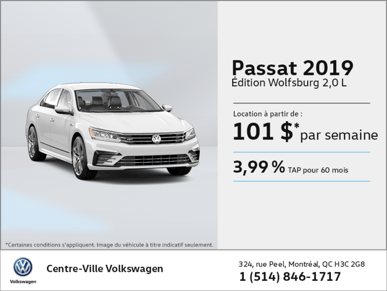 Louez la Passat 2019!