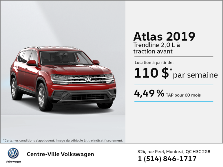 Louez l'Atlas 2019!