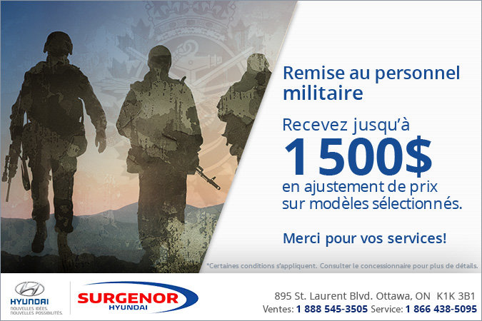 Remise au personnel militaire