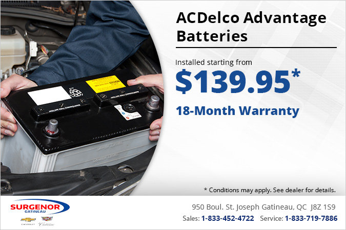 Get ACDelco Advantage Batteries Installed!