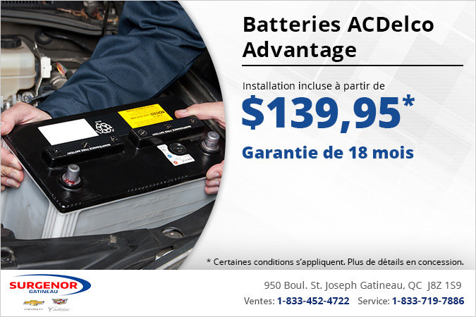 Une batterie installée à petit prix