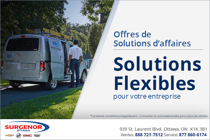 Les solutions d'affaires Chevrolet