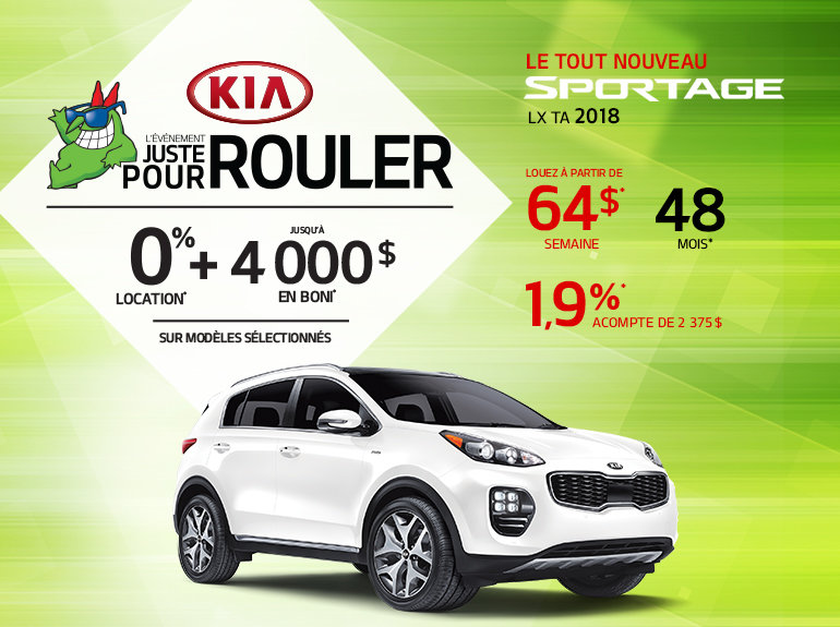 Louez le tout nouveau Sportage 2018