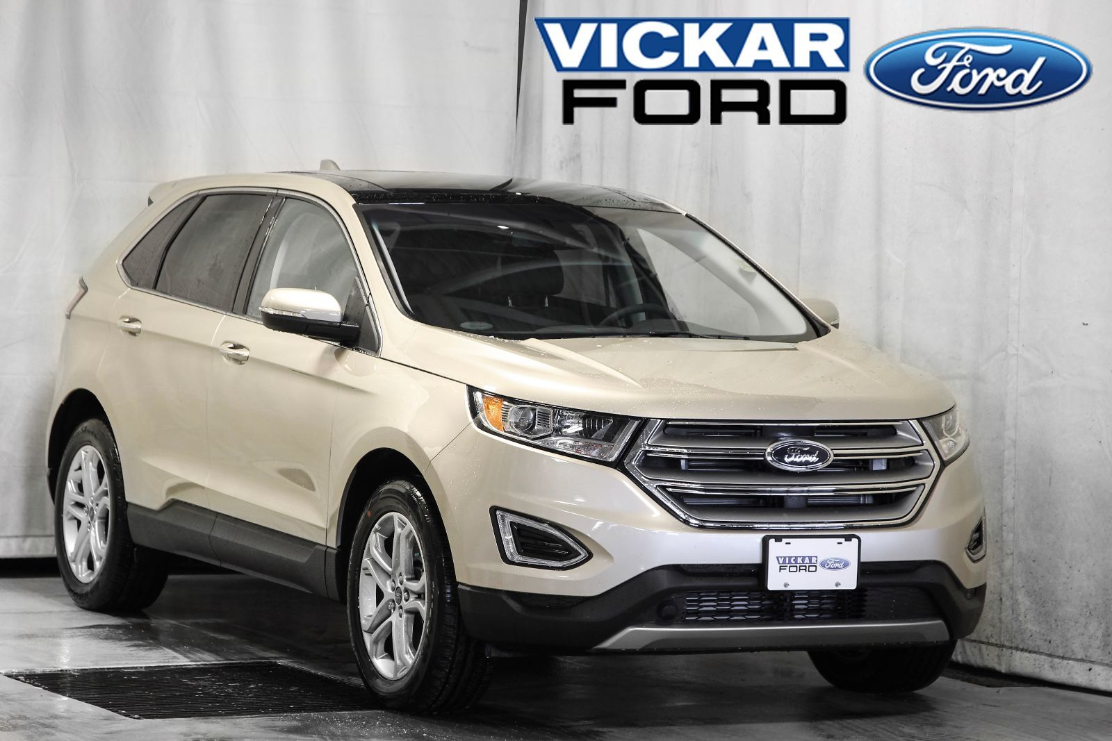 New 2018 Ford Edge Titanium White Gold for sale - $47891.75 | #18T2242 ...