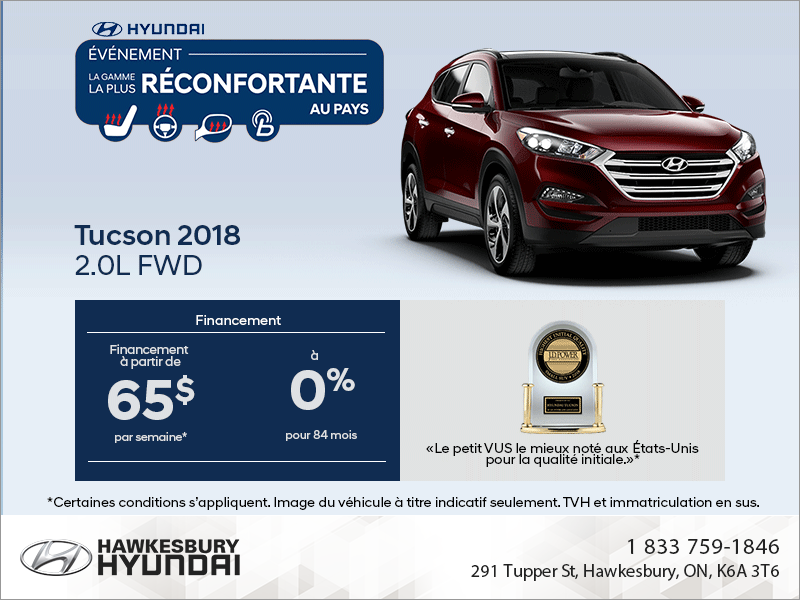 Procurez-vous le Tucson 2018!