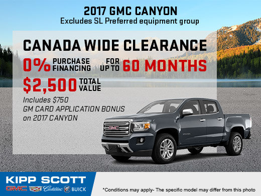 Save Big on the New 2017 GMC Canyon!
