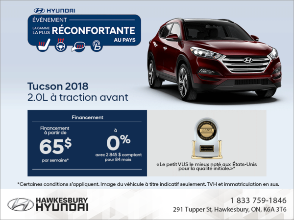 Procurez-vous le Tucson 2018!