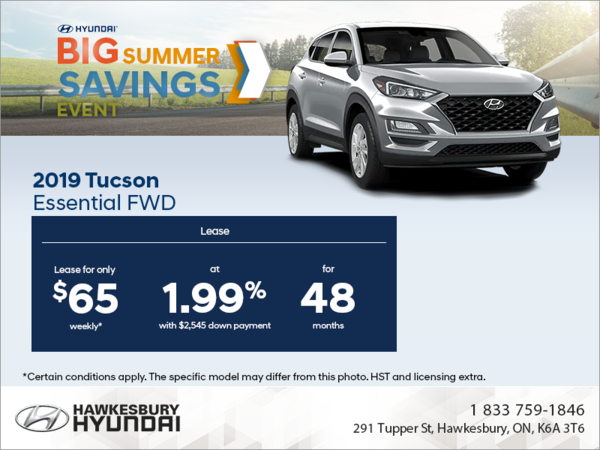 Lease the 2019 Tucson today!