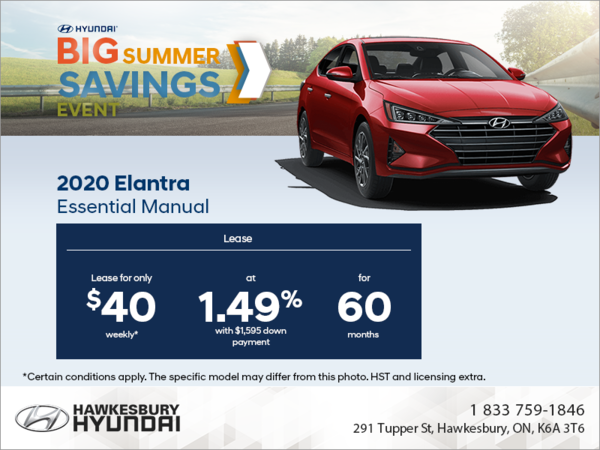 Lease the 2020 Elantra!