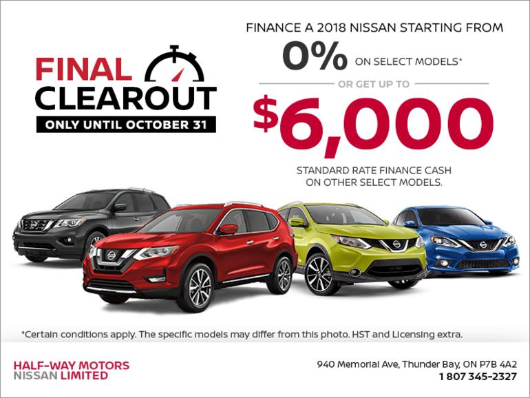 Nissan's Final Clearout Event