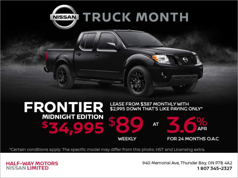 Get the 2018 Nissan Frontier Today!