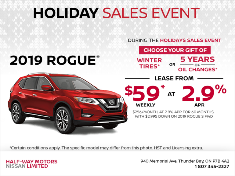 Get the 2019 Nissan Rogue Today!