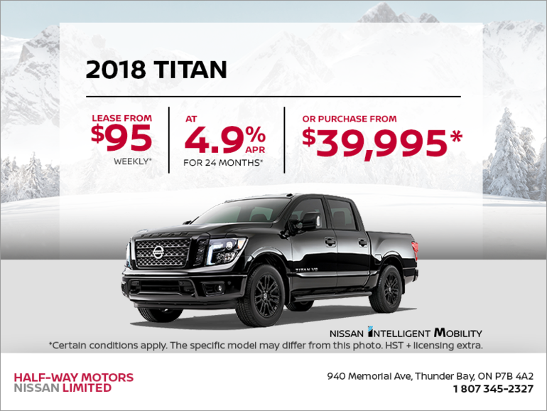 Get the 2018 Nissan Titan Today!