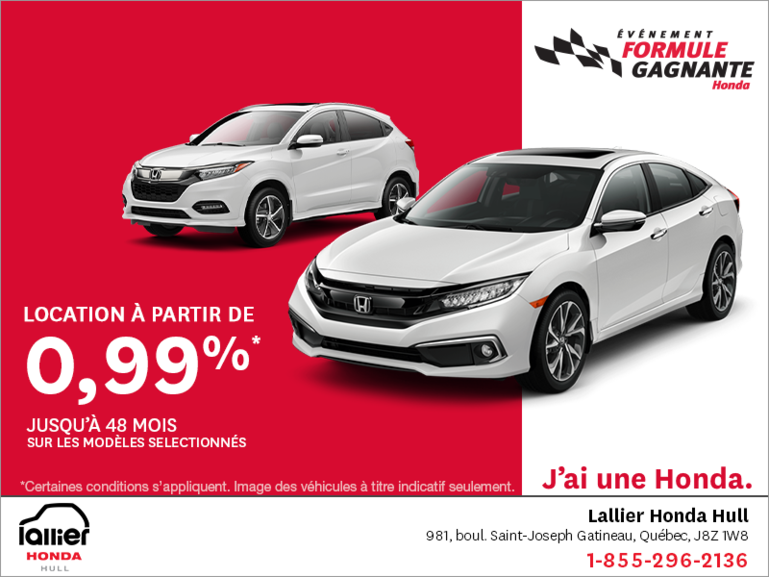 Événement formule gagnante de Honda