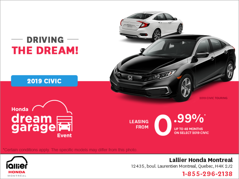 Lease the 2019 Honda Civic!