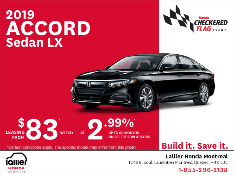 Lease the 2019 Honda Accord Sedan!
