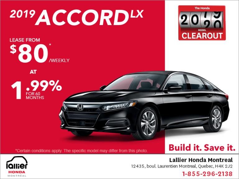 Lease the 2019 Honda Accord Sedan!