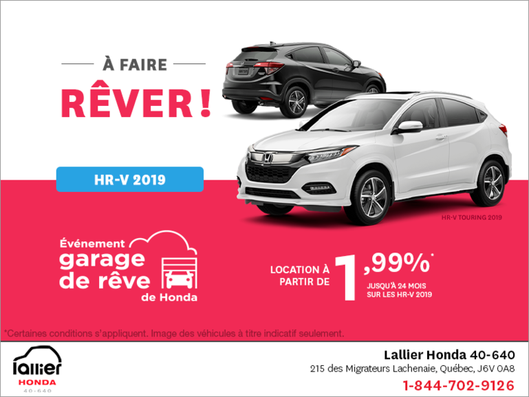 Louez le Honda HR-V 2019!