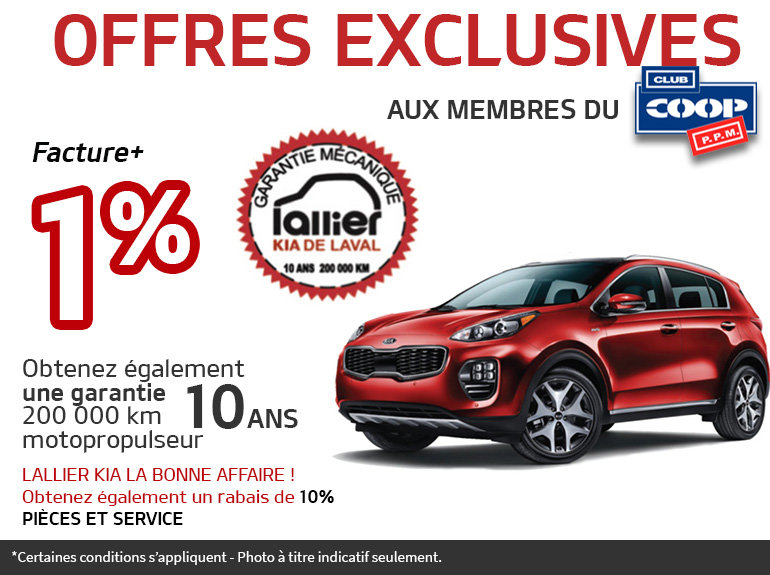 Offres exclusives aux membre du Club Coop /P.P.M