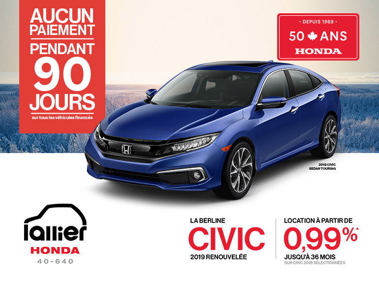 Louez la Honda Civic 2019!