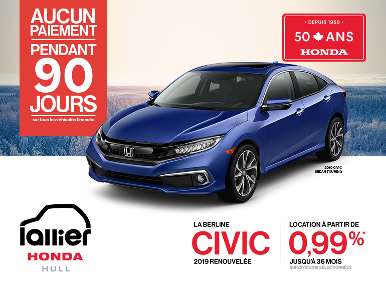 Louez la Honda Civic 2019!